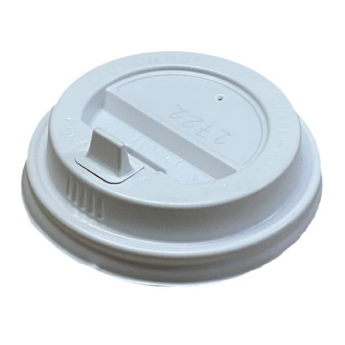 Műanyag tető ivókyukkal 75mm 2dl fehér 100 darabos (13429,14634,15002,15595,15548)