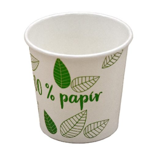 Pohár eldobható papír műanyagmentes 1 dl nyomott 50 darabos  (12322,13573)