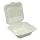 Papírdoboz eldobható hamburgeres KOMP cukornád lebomló 15x15x7cm natúr 125 darabos