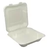 Papírdoboz eldobható 1 részes ételes KOMP cukornád lebomló 20X20x6,5cm natúr  100 darabos