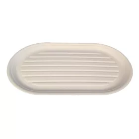   Hidegtál 10 személyes cukornád lebomló 55 x 32 cm fehér 50 darabos