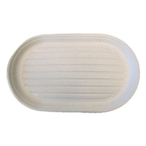 Hidegtál 10 személyes cukornád lebomló 55 x 32 cm fehér 50 darabos