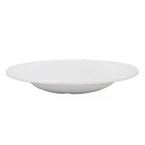 Mélytányér törhetetlen műanyag fehér