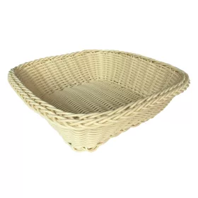 Kenyérkosár négyszögletes műanyag 23 cm