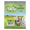 Pohár eldobható papír TUTI Party 1dl 10 darab/csomag