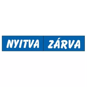 Piktogram Nyitva-zárva (kétold. tábla) kék