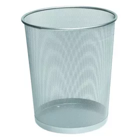 Papírkosár fémhálós ezüst 17L