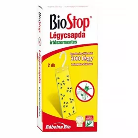   Rovarírtó légycsapda ragasztólap BIOSTOP 2 darabos irtószermentes
