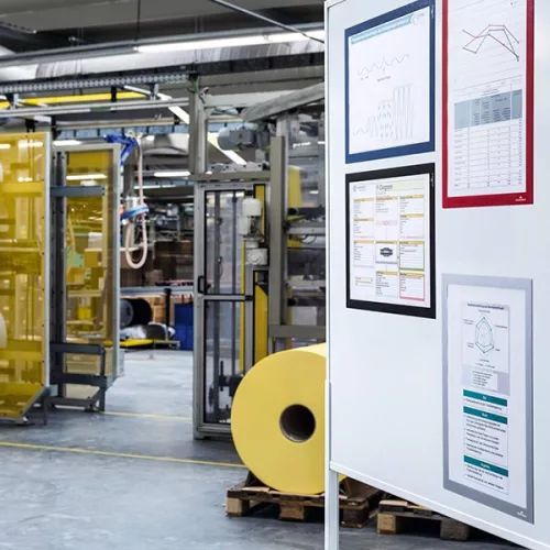 Infokeret DURABLE Duraframe A/3 fém felületre mágneses ezüst 5 darabos