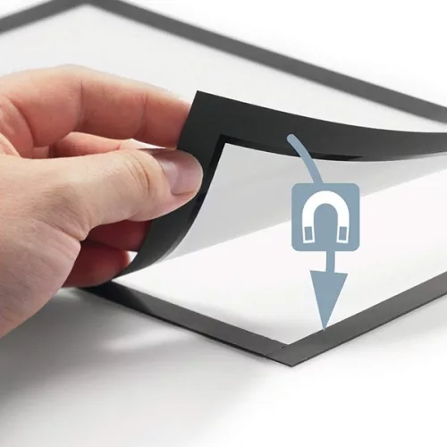 Infokeret DURABLE Duraframe A/3 sima felületre mágneses ezüst 2 darabos