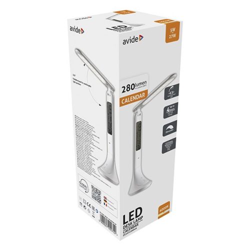 Asztali lámpa AVIDE Calendar LED 5W fehér