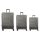 Utazótáska szett PIERRE CARDIN 3db szürke