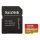 Memóriakártya SANDISK microSDXC Extreme U3 V30 128 GB  + adapter