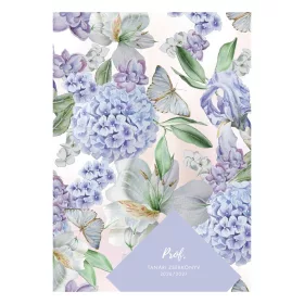   Tanári zsebkönyv TOPTIMER Prof fóliázott papírborító A/5 heti 145x205 mm Hortenzia 2026-2027