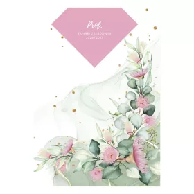   Tanári zsebkönyv TOPTIMER Prof fóliázott papírborító A/5 heti 145x205 mm Romantik 2026-2027