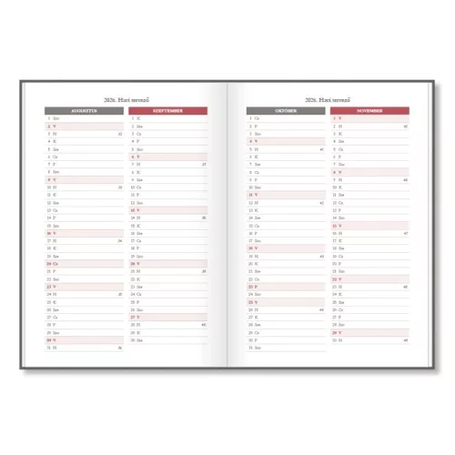 Tanári zsebkönyv PD CALENDAR papírborító A/5 Compass 2026-2027