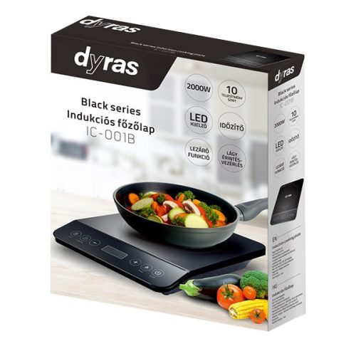 Indukciós főzőlap DYRAS IC-001B 2000W fekete