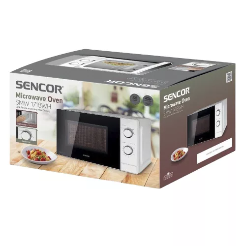 Mikrohullámú sütő SENCOR SMW 1718WH 20 liter 700W fehér