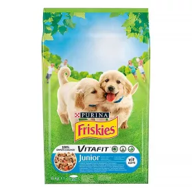   Állateledel száraz PURINA Friskies Vitafit Junior kutyáknak csirkehússal, zöldségekkel és tejjel 8 kg