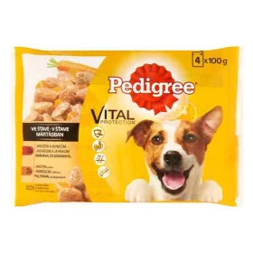   Állateledel alutasakos PEDIGREE kutyáknak 4-pack marha-bárány pulyka-répa válogatás 4x100 g