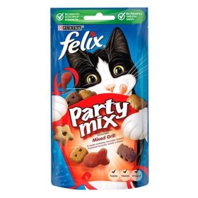   Állateledel jutalomfalat FELIX Party Mix Mixed Grill macskáknak 60 g