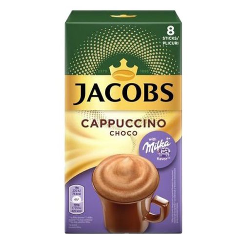 Kávé instant JACOBS Cappuccino Milka 8x15,8g