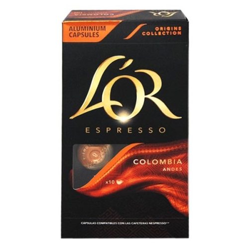 Kávékapszula L'OR Colombia Nespresso kompatibilis 10 kapszula/doboz
