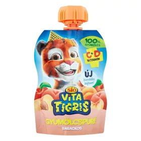 Gyümölcspüré SIÓ Vitatigris Barack 100% 90 g
