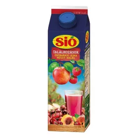   Gyümölcslé SIÓ Rostos Őszibarack-Alma-Meggy-Málna 12% 1L