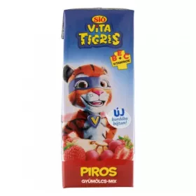 Gyümölcslé SIÓ Vitatigris Rostos gyümölcsmix 20% 0,2L