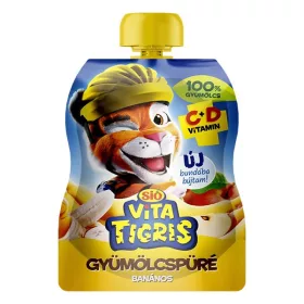 Gyümölcspüré SIÓ Vitatigris Banán 100% 90 g