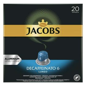   Kávékapszula JACOBS Nespresso Lungo koffeinmentes 20 kapszula/doboz