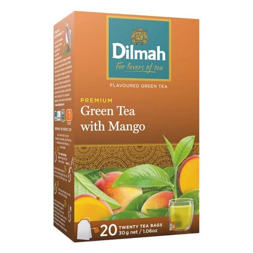 Zöld tea DILMAH Mango 20 filter/doboz