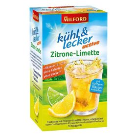   Gyümölcstea MILFORD Kühl & Lecker Active Citrom-Limette 20 filter/doboz