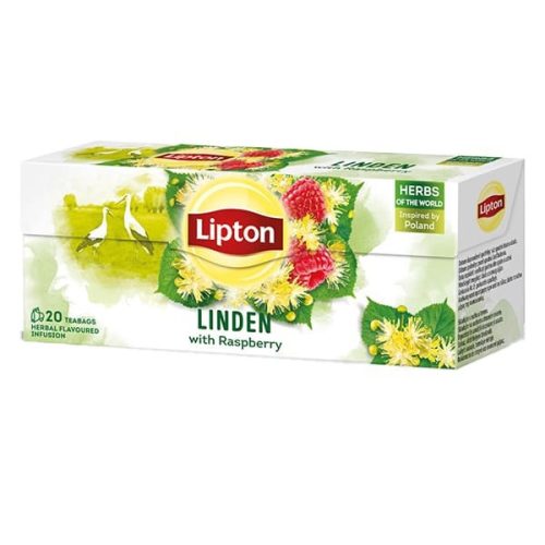 Herbatea LIPTON Hársfa-Málna 20 filter/doboz
