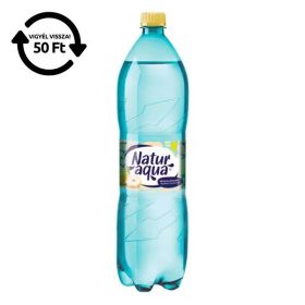   Ásványvíz szénsavas NATURAQUA Emotion Körte-Citromfű 1,5L DRS
