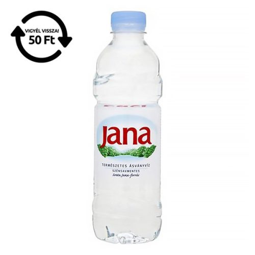 Ásványvíz szénsavmentes JANA 0,5L DRS