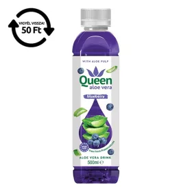 Üdítőital szénsavmentes QUEEN Aloe Vera Áfonya 0,5L DRS
