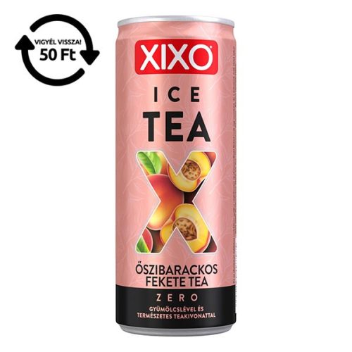 Üdítőital szénsavmentes XIXO Ice tea őszibarack zero 0,25L DRS