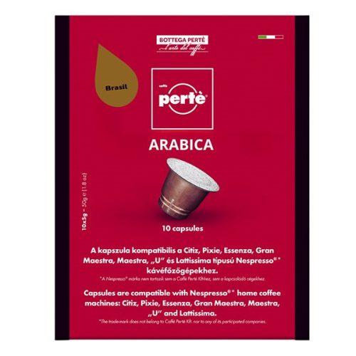 Kávékapszula CAFFÉ PERTÉ Brazil 100% arabica 10 darab/doboz