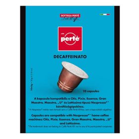   Kávékapszula CAFFÉ PERTÉ koffeinmentes 100% arabica 10 darab/doboz