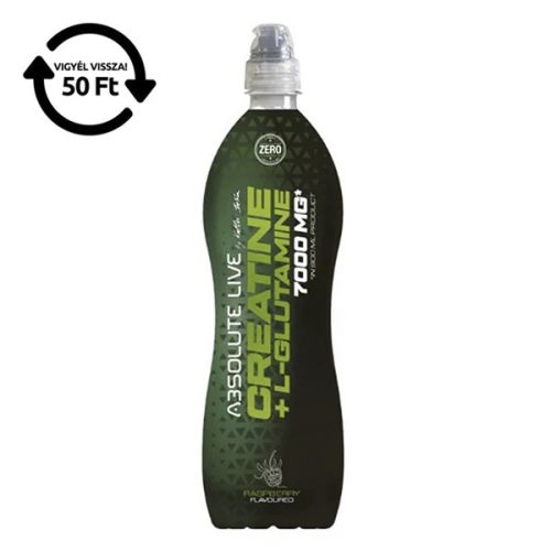 Sportital ABSOLUTE LIVE Kreatin+L Glutamin málna 900 ml DRS