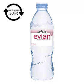 Ásványvíz szénsavmentes EVIAN 0,5L DRS