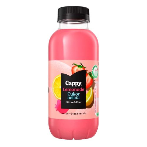 Üdítőital szénsavmentes CAPPY Happy Lemonade zero eper 0,4L DRS