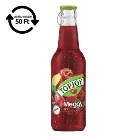   Üdítőital szénsavmentes TOPJOY meggy-alma üveges 0,25L DRS
