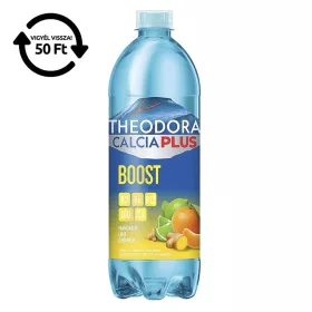   Ásványvíz szénsavas THEODORA Calcia Plus Boost mandarin-lime-gyömbér 0,7 L DRS