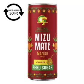   Üdítőital szénsavas MIZU MATE Zero mangó yerba mate 0,33l DRS