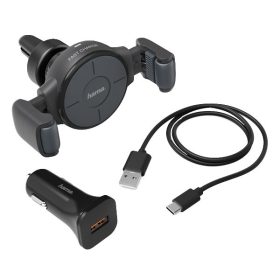   Autós telefontartó és töltő HAMA FC-10 Flex univerzális vezeték nélküli töltéssel