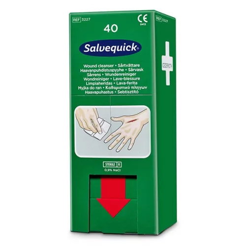Sebtisztító kendő adagoló Salvequick 40 darabos