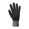 Kesztyű mártott COVERGUARD Eurocut N505 vágásbiztos nitril szürke/kék 7-es 2 darab/pár